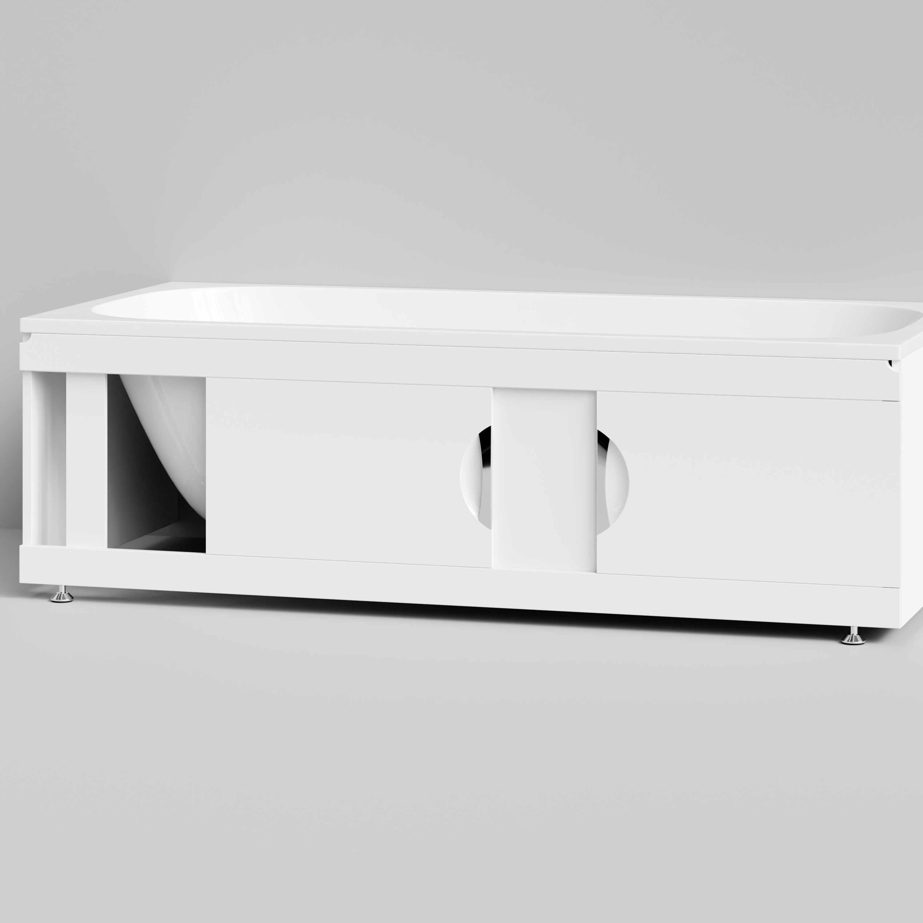 Экран под ванну Vod-ok Топ 180 раздвижной белый + 15 цветов