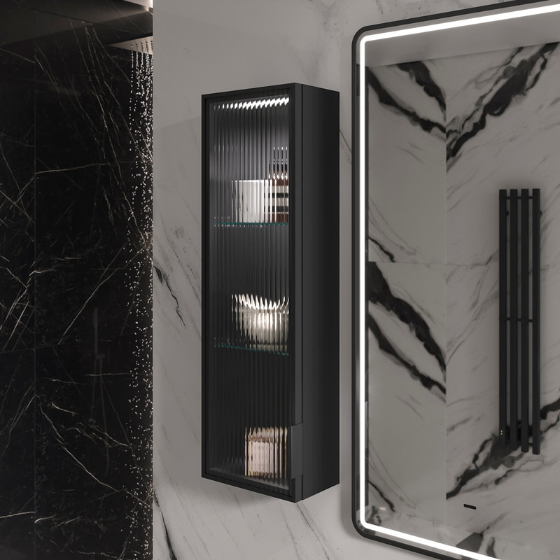 Пенал EQUIL Stoune 25 подвесной, универсальный, дуб черный