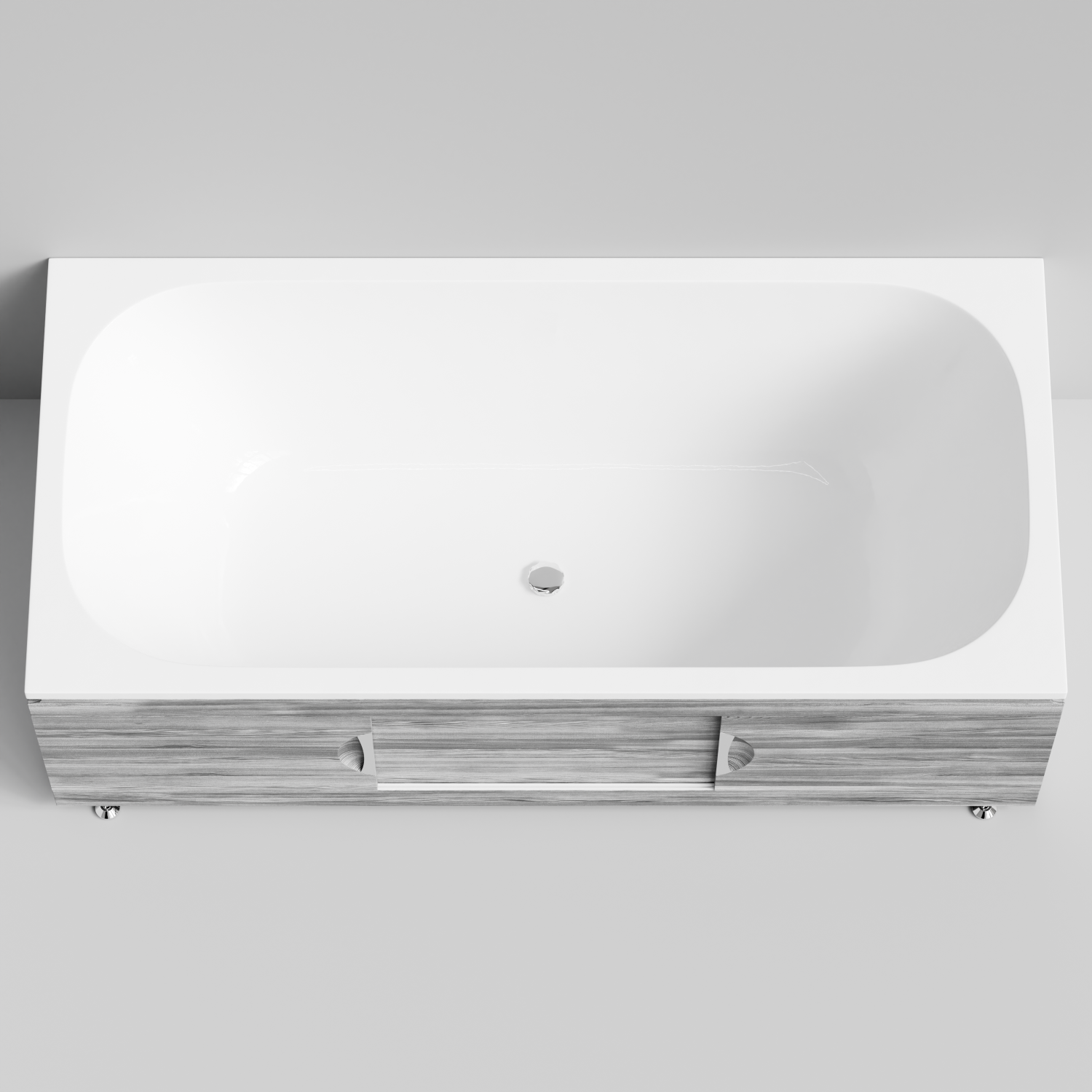 Экран под ванну Vod-ok Топ 180 раздвижной Лиственница структурная контрастно-серая