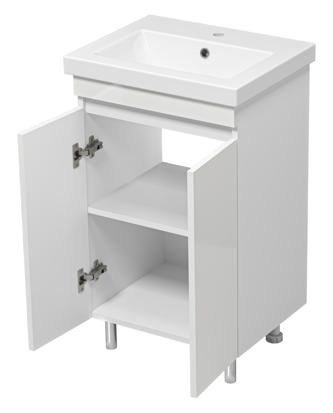 Тумба с раковиной Misty Енисей 50 белый