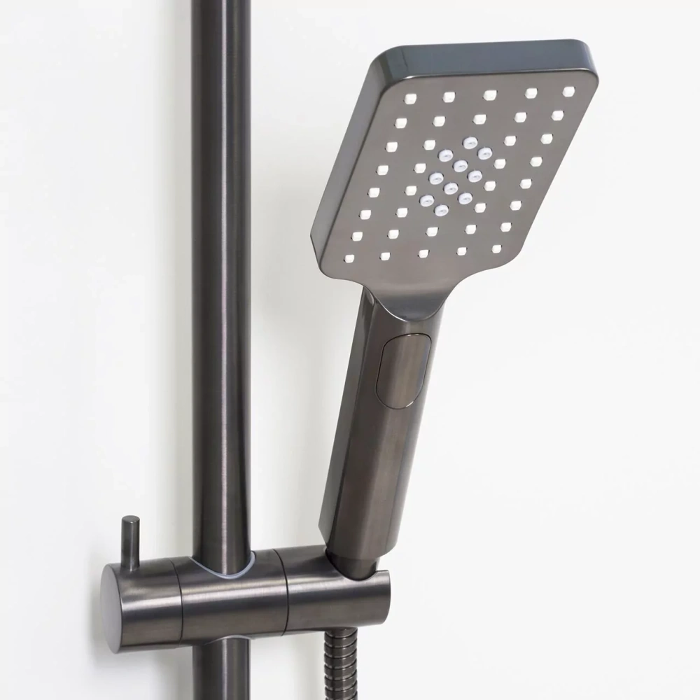 Душевая стойка WasserKraft Wiese A18401 оружейная сталь от магазина Vanna-Vanna.ru!