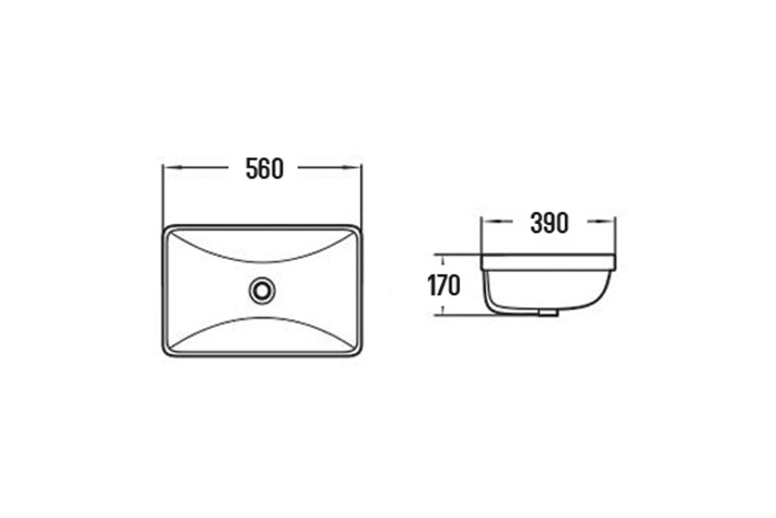 Раковина SantiLine SL-2109 белая