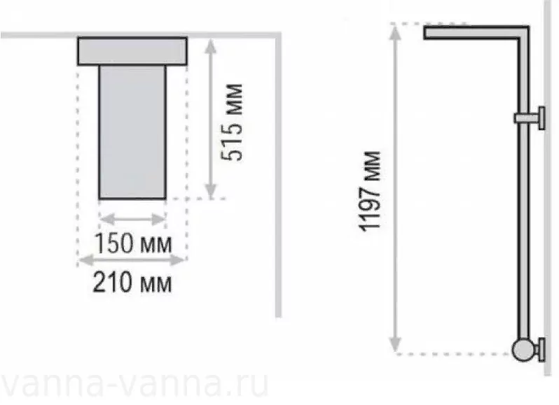 Душевая панель I-Deco Valentin Duna с гидромассажем, серебро