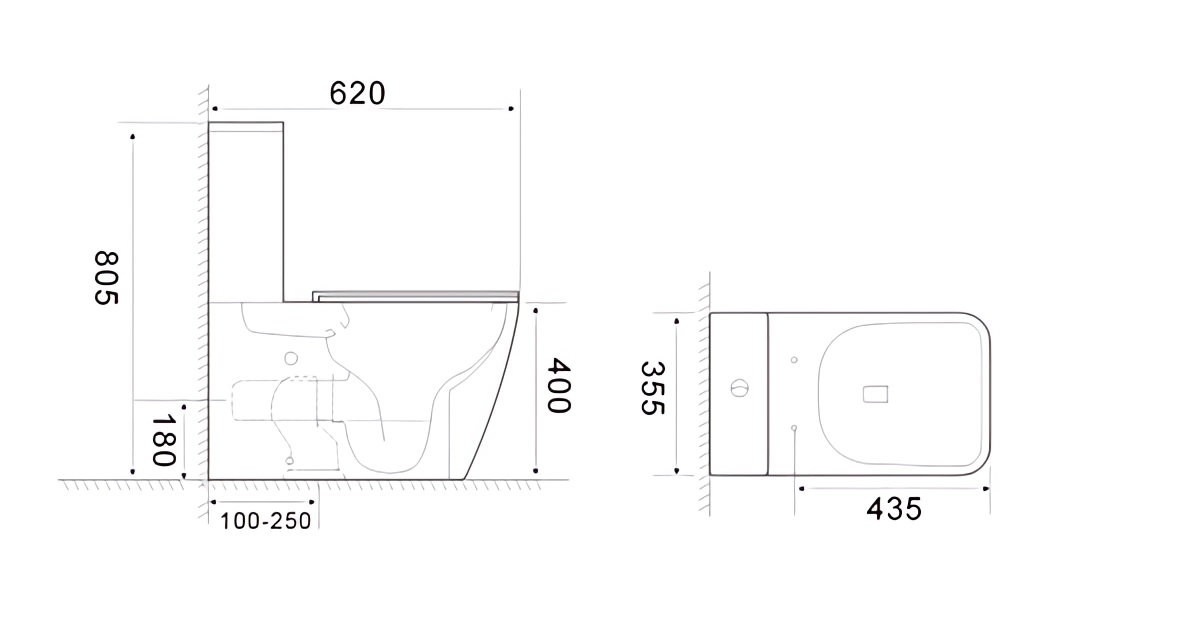 Унитаз Ceruttispa MANLIO Tornado CT10618 напольный, белый