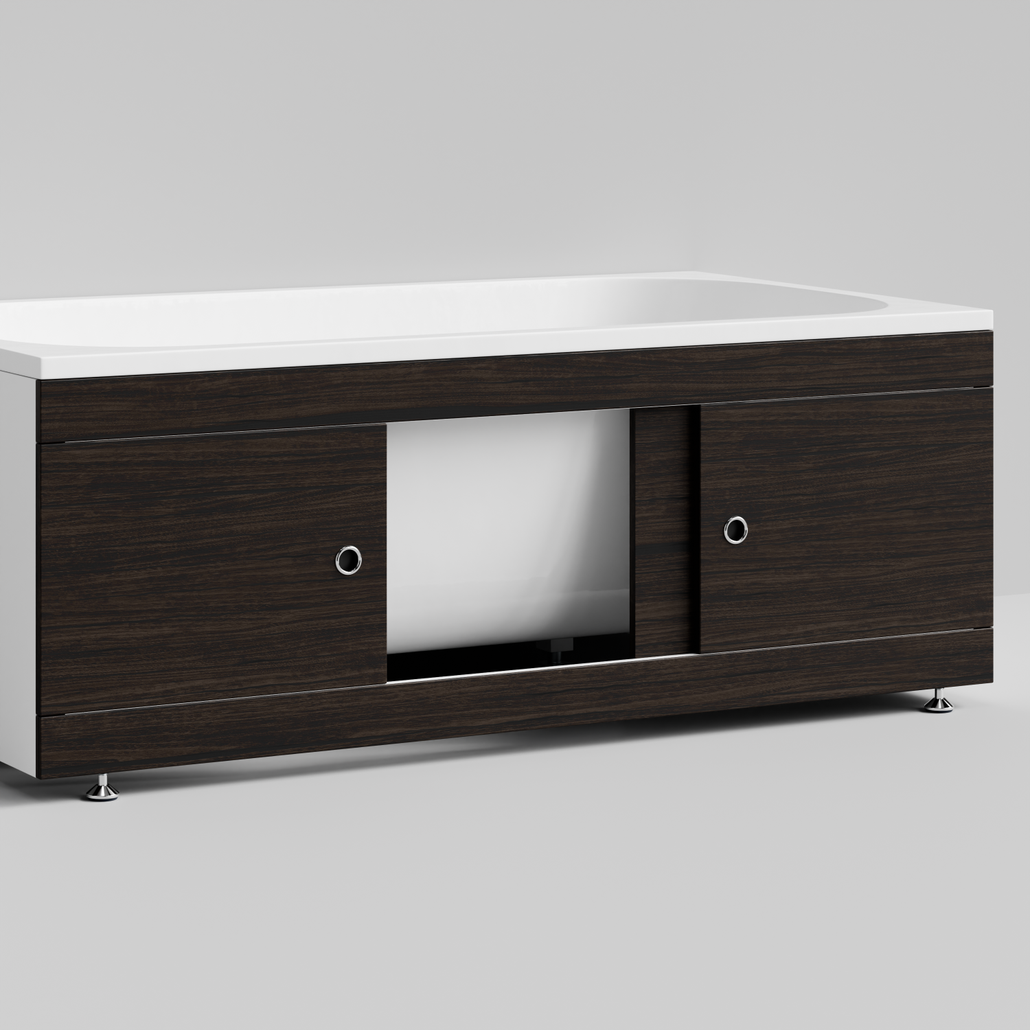 Экран под ванну купе Vod-ok 150 раздвижной венге