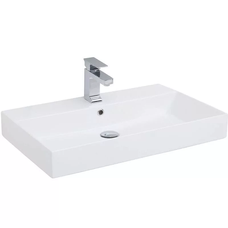 Тумба с раковиной Vod-ok Elite Риккардо 70 напольная, два ящика, белая от магазина Vanna-Vanna.ru!