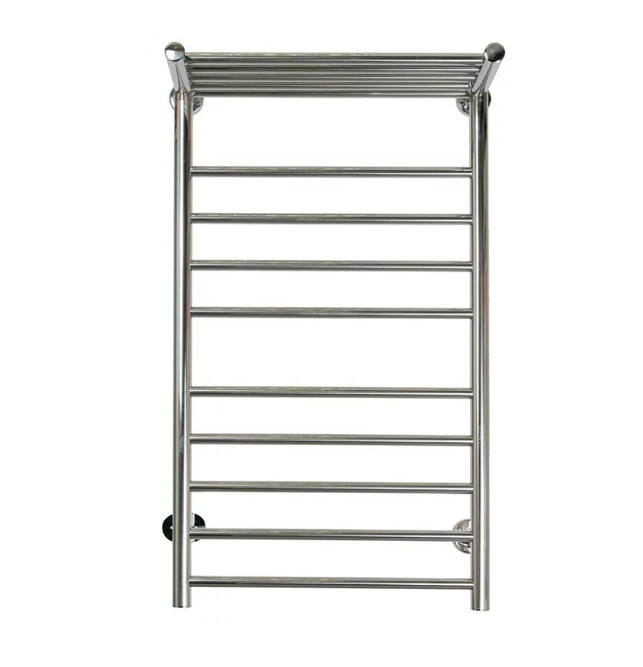 Полотенцесушитель электрический Domoterm Аврора 109-Т5 П10 50х90 EK L, левый, с полкой, хром