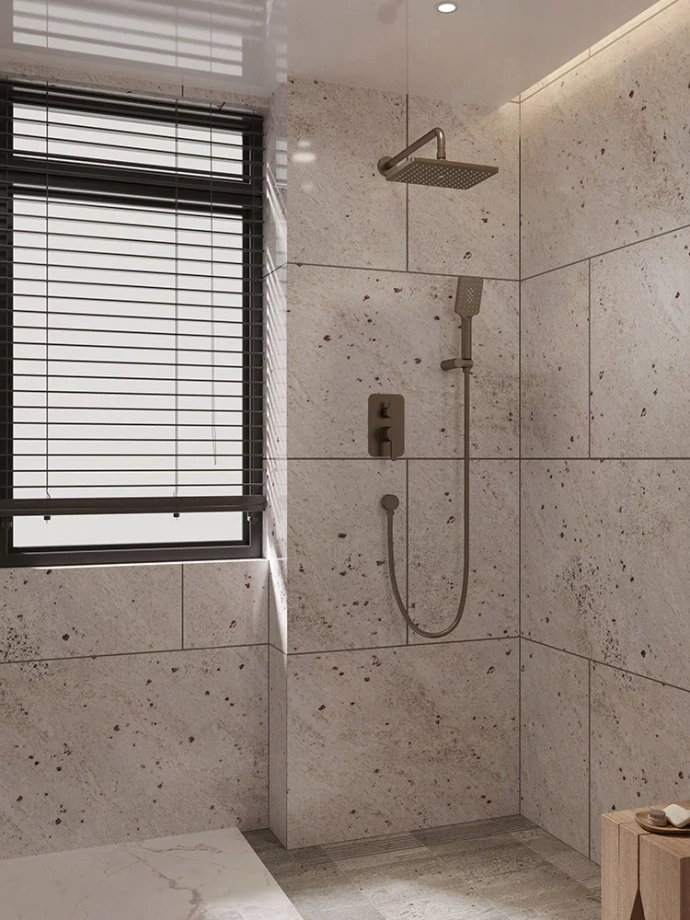 Встраиваемая душевая система Veconi VERONA VE-510-GR-C4, Графит брашинг