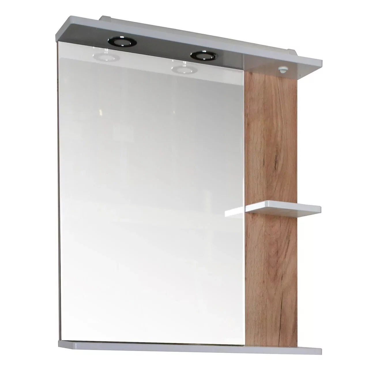 Зеркало Асб-мебель Альпина 70 с белый/дуб золотой