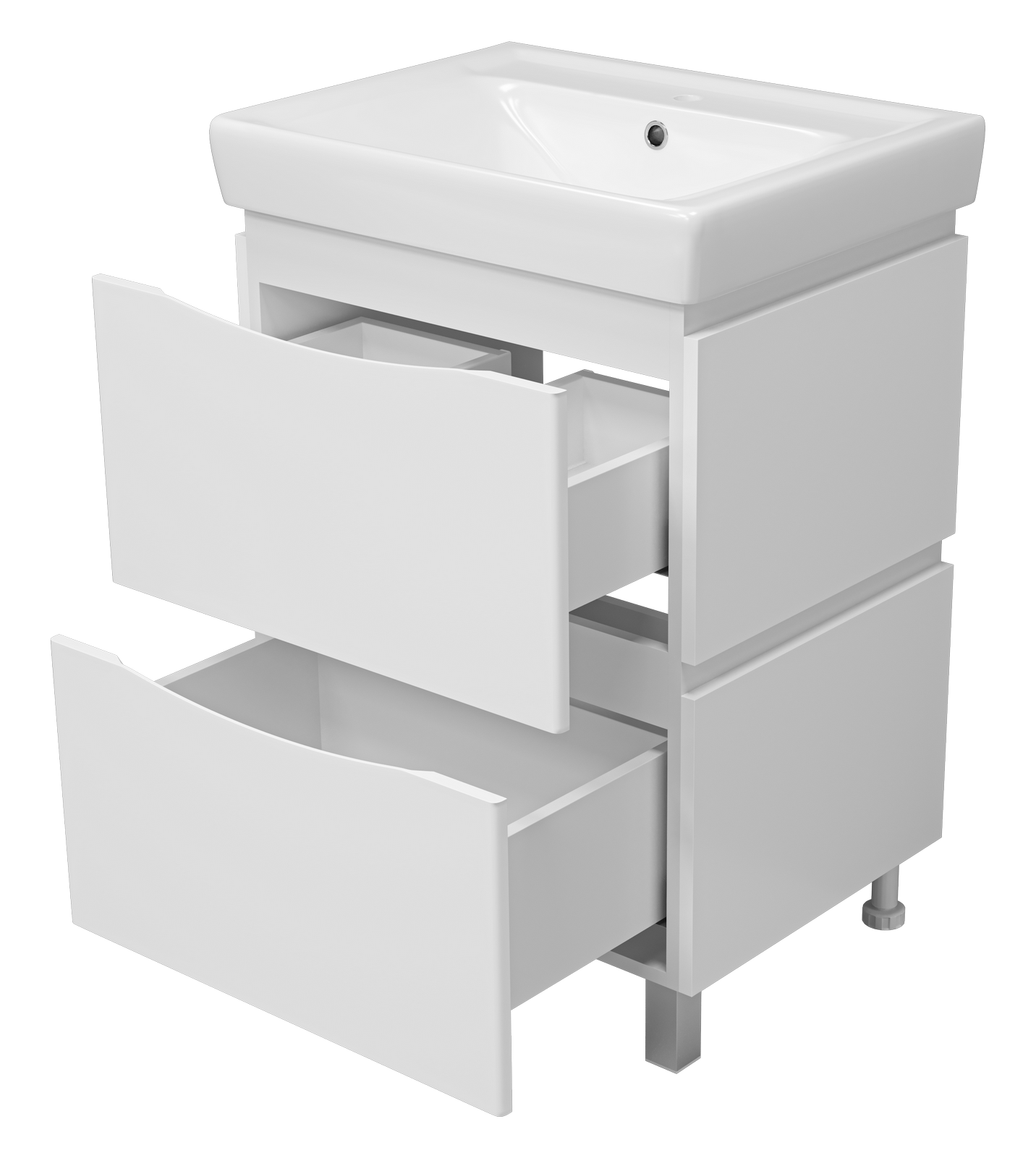 Тумба с раковиной Misty Венера 60 белый