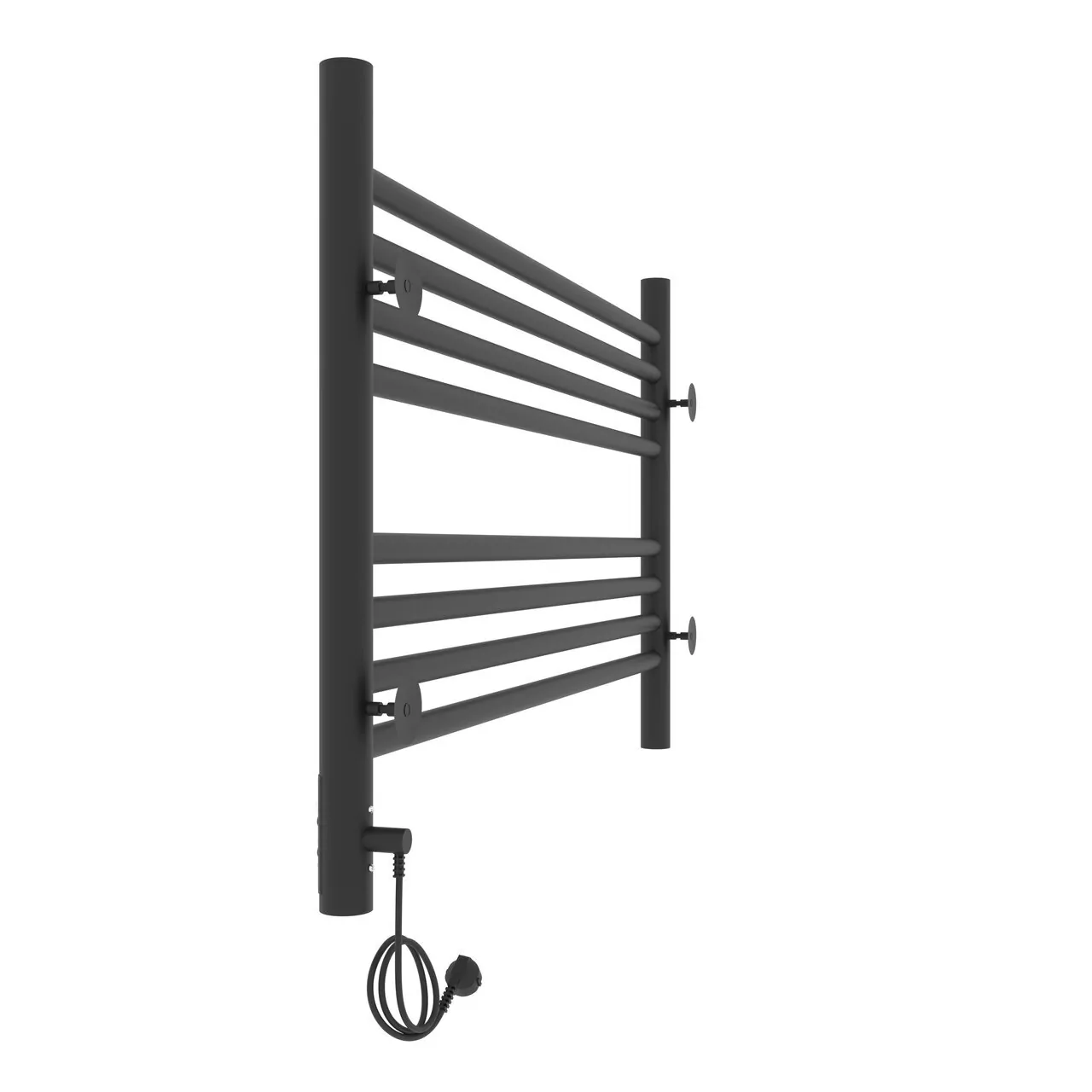 Полотенцесушитель электрический Laris Оливия ЧК8 800х500 правый, черный матовый