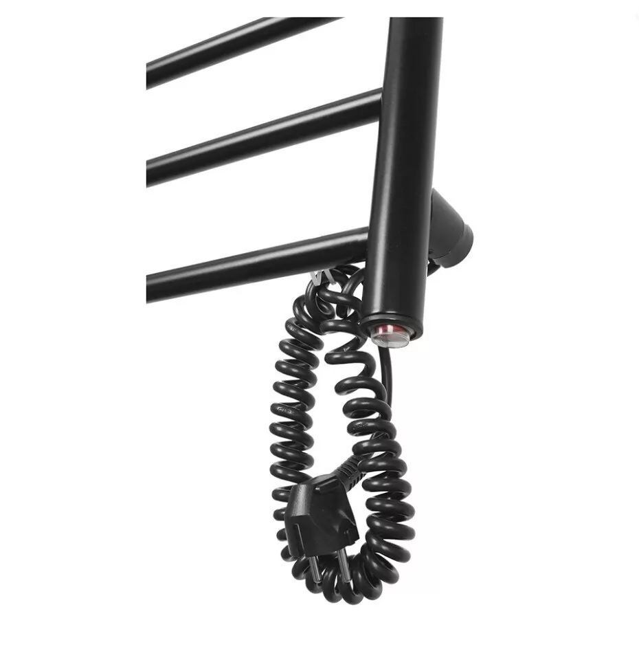 Полотенцесушитель электрический Domoterm Классик DMT 109-5 40х60 EK R правый, черный матовый