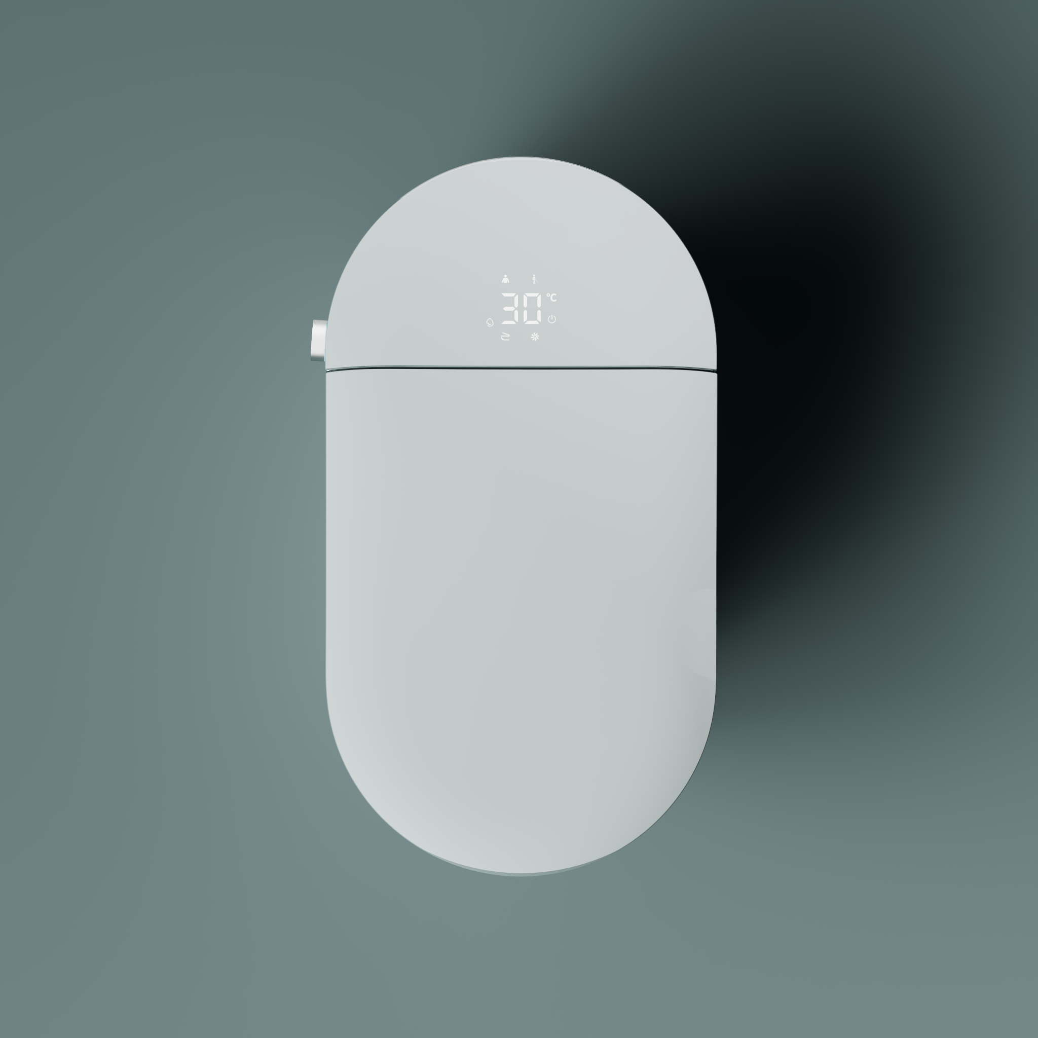 Унитаз Timo TЕ-741 электронный с биде, напольный, приставной, белый