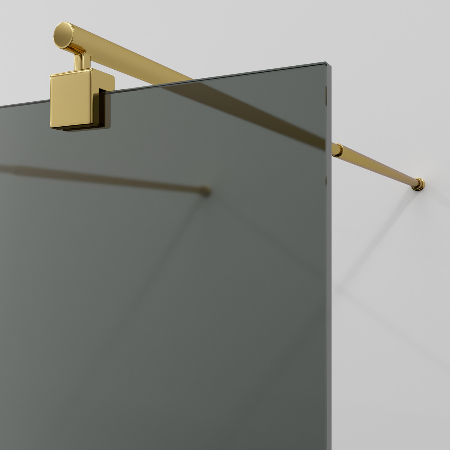 Душевая перегородка WasserKRAFT Vechte 60W39PG-TG глянцевое золото