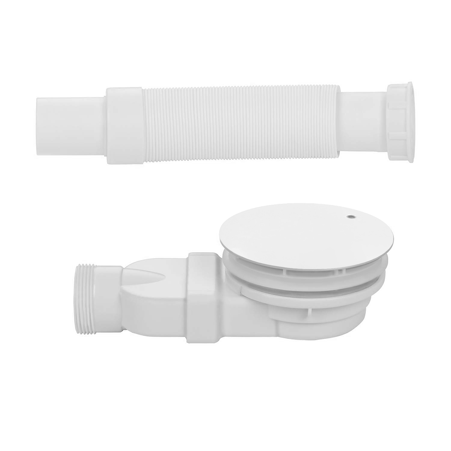 Сифон для душевого поддона Ceruttispa D85мм. под отв. D от 85 до 90мм. с гофрой D40мм.