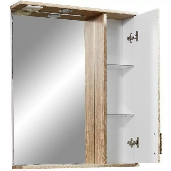 Зеркало-шкаф Stella Polar Кармела 65 R свет, карпатская ель