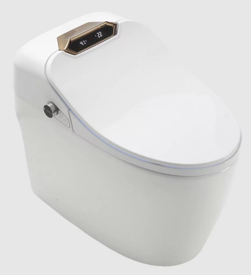 Унитаз Timo TE-731 электронный с биде, напольный, приставной, белый