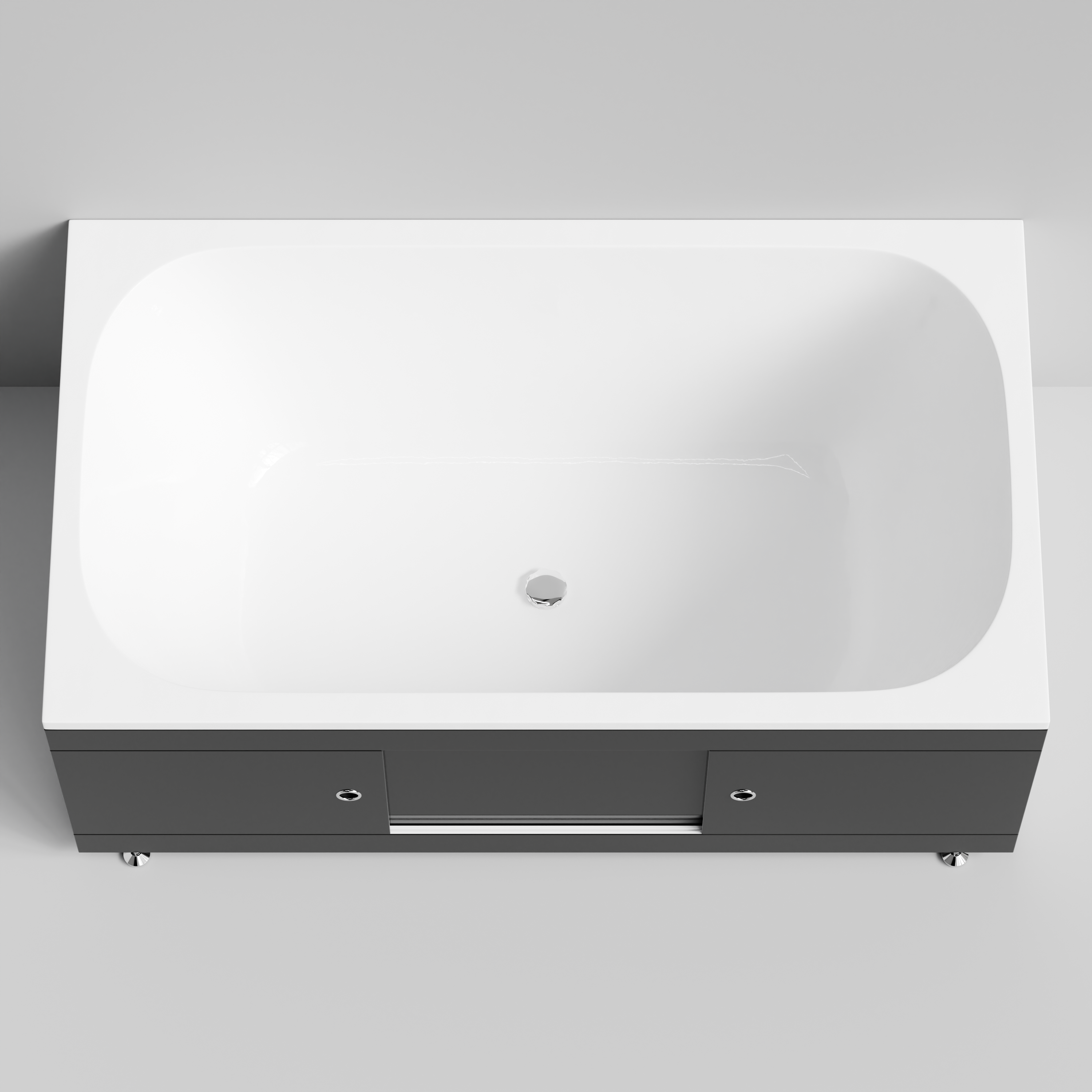 Экран под ванну Vod-ok Купе 150 раздвижной Черный глянец