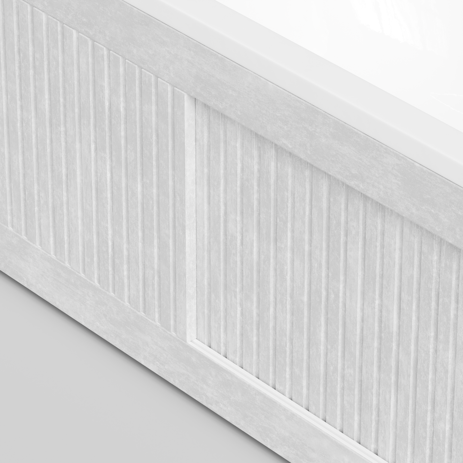 Экран под ванну Vod-ok Тач 180 раздвижной Белый камен