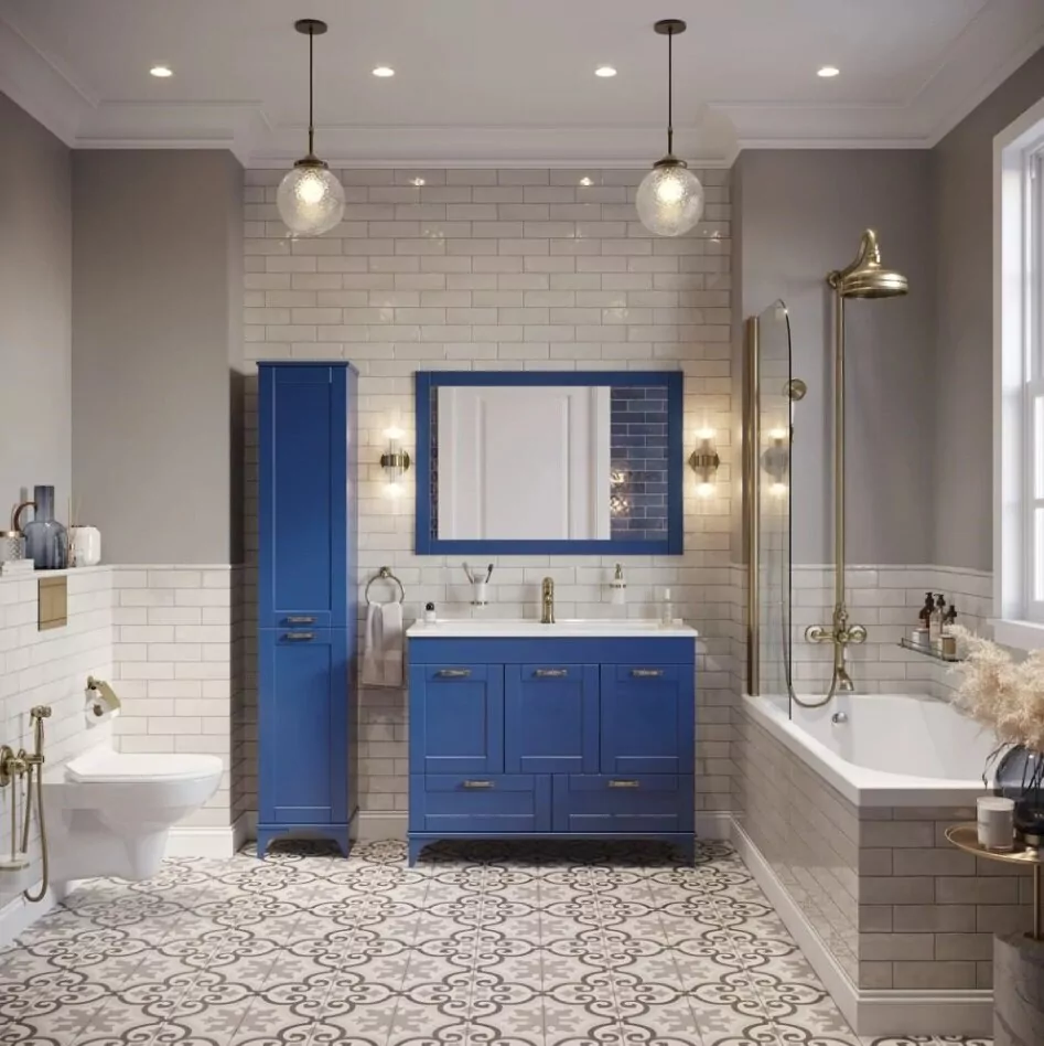 Пенал Sanflor Ванесса 35 L напольный, индиго