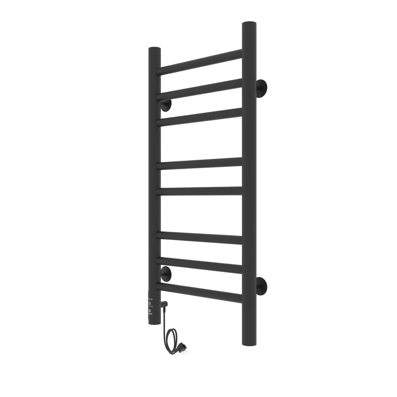 Полотенцесушитель электрический Laris Лаванда ЧКЧ П8 300х700 левый, черный матовый