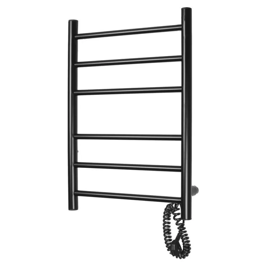 Полотенцесушитель электрический Domoterm Аврора DMT 109-6 40x60 EK R правый, черный матовый