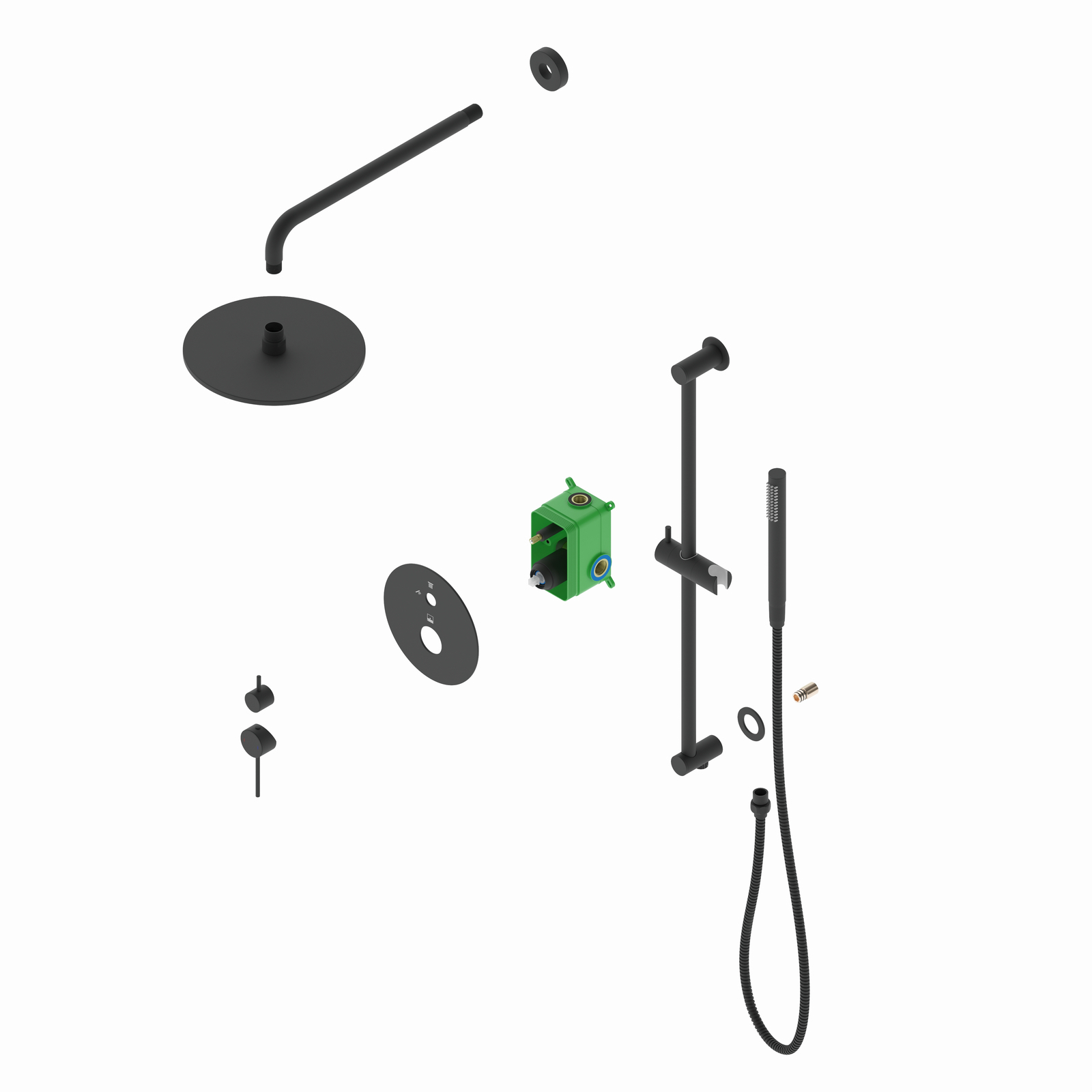 Душевая система встроенная Timo Saona SX-2309/03SM черный