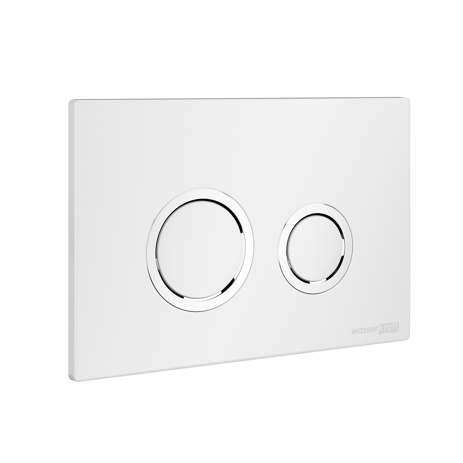 Кнопка смыва WasserKraft WH01 механическая, белый
