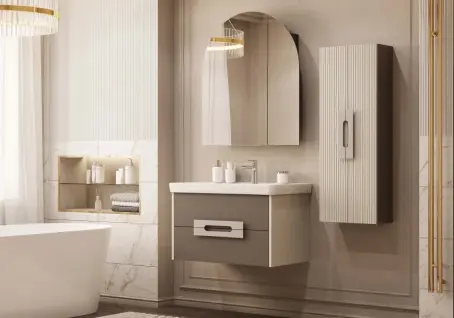 Пенал Aquaton Ар-Деко 40 подвесной, кашемир