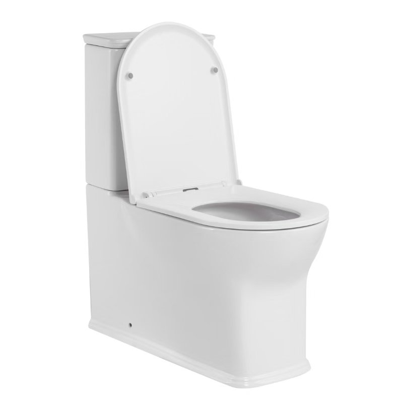 Унитаз SantiLine SL-5042T напольный, безободковый, моноблок, белый