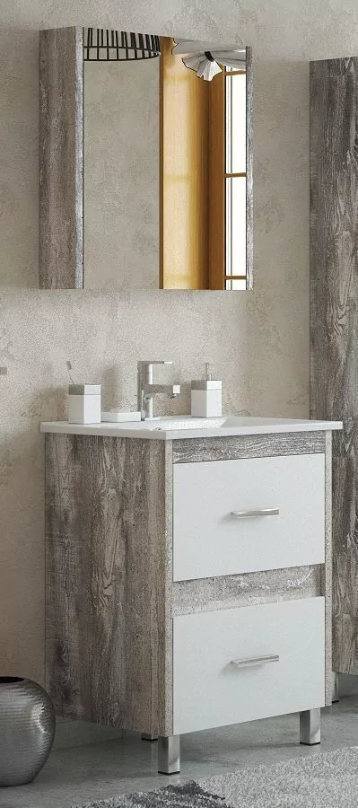 Мебель для ванной Corozo Верона 65 комплект, напольный, антик