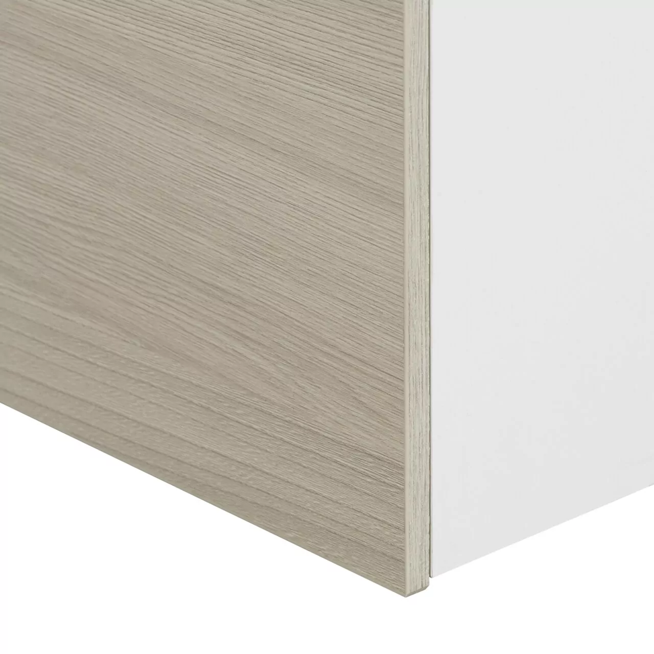 Тумба подвесная Aquaton Асти 55 с раковиной Адриана 55, 1 ящик, белый/ясень шимо