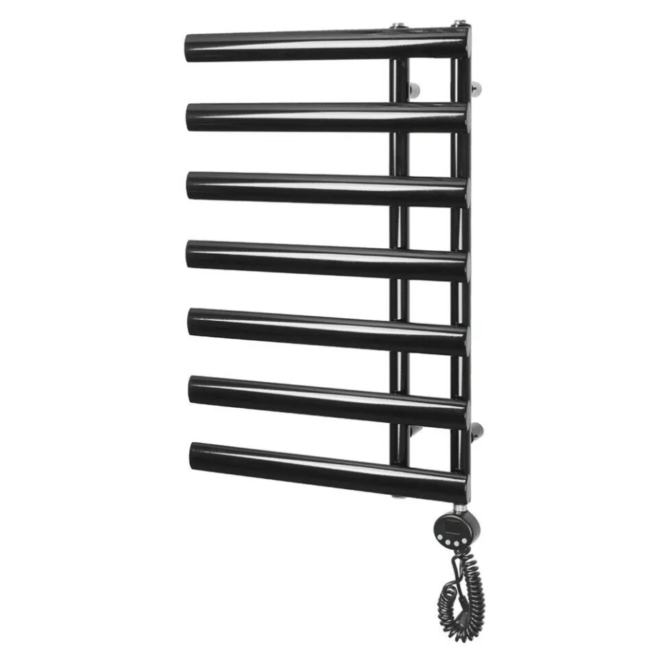 Полотенцесушитель электрический Domoterm Гамма П7 500х780 ER правый, черный матовый