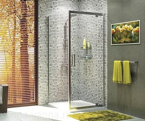 Душевой уголок WasserKraft Berkel 48P18 100х90 прямоугольный, без поддона, прозрачное стекло, хром