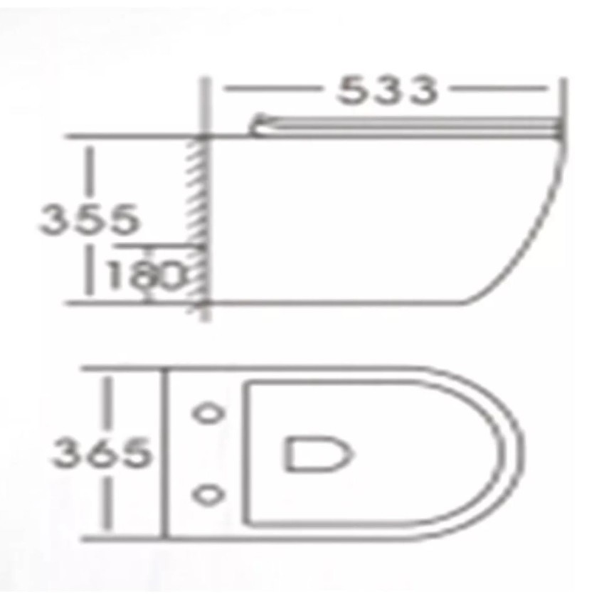 Унитаз Stella Polar Малага KN9722001 подвесной, с сиденьем, белый