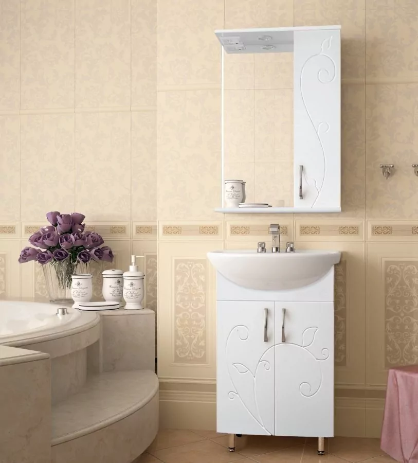 Зеркало-шкаф Style Line Эко Фьюжн Панда 65/С R свет, белый