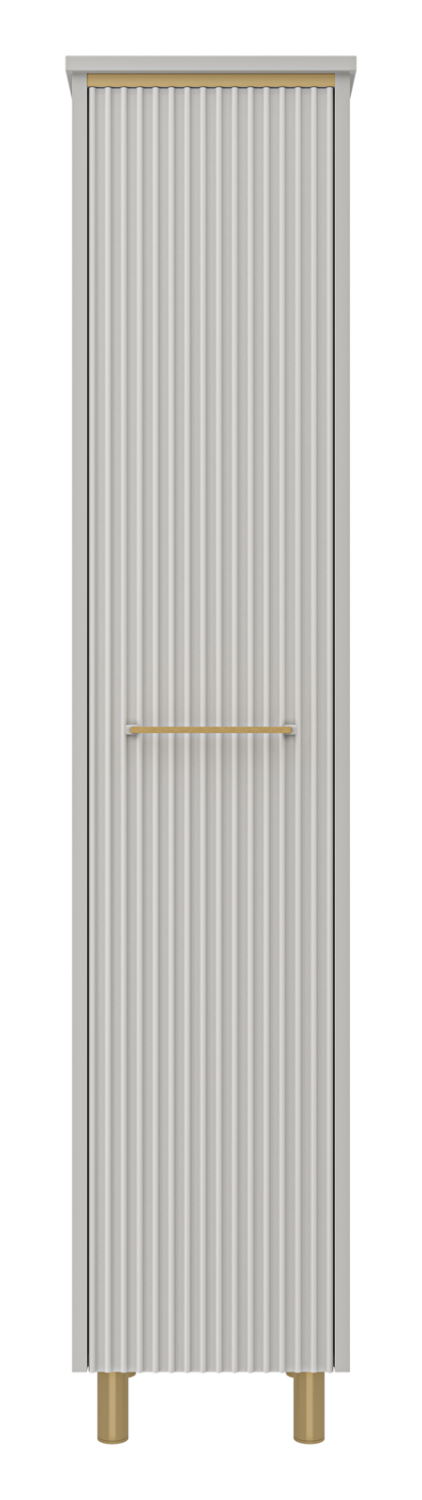 Пенал Brevita Elche 35 напольный/подвесной, R, серый кашемир/золото