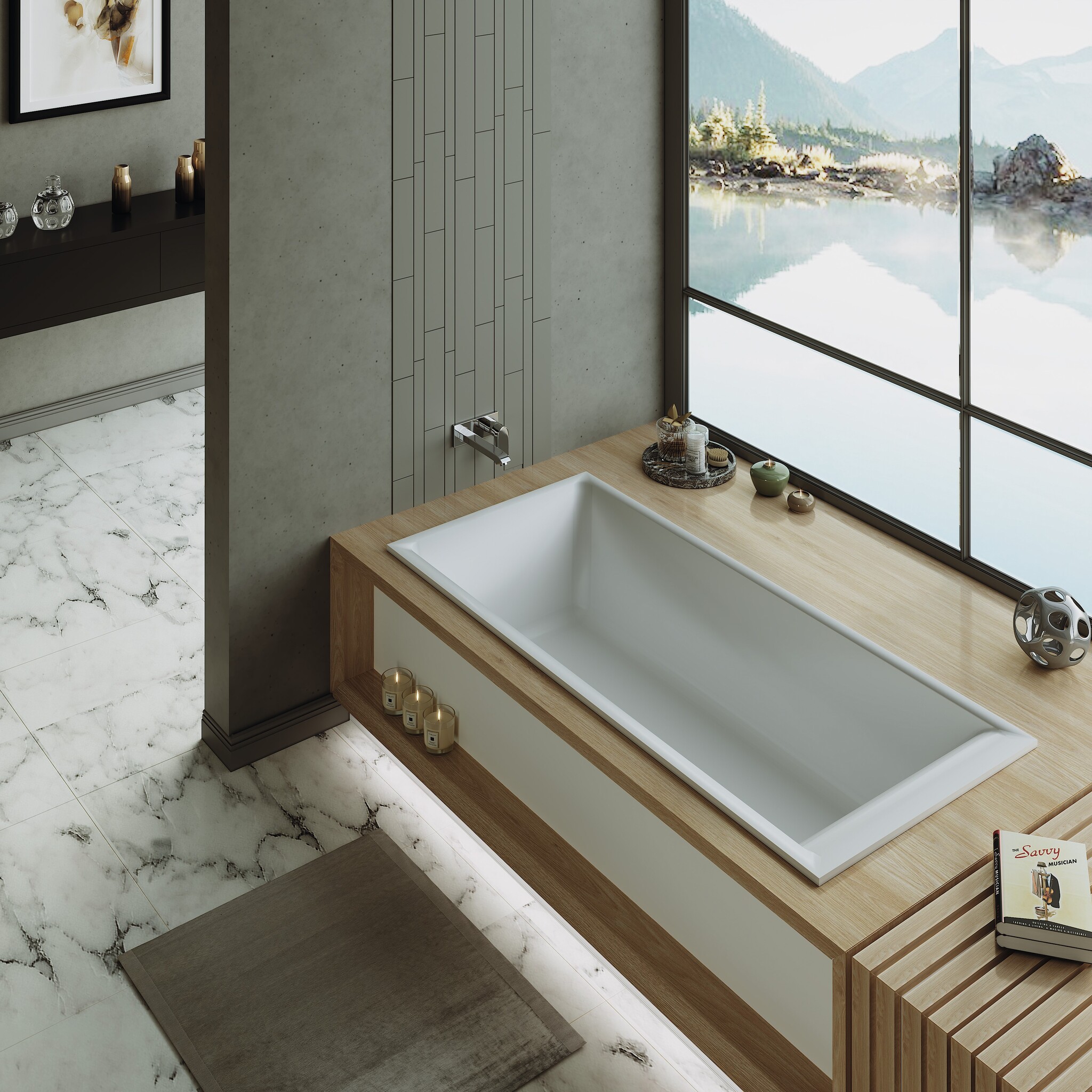 Ванна из искусственного камня Timo solid ANNELI1800 (1800*900*500)