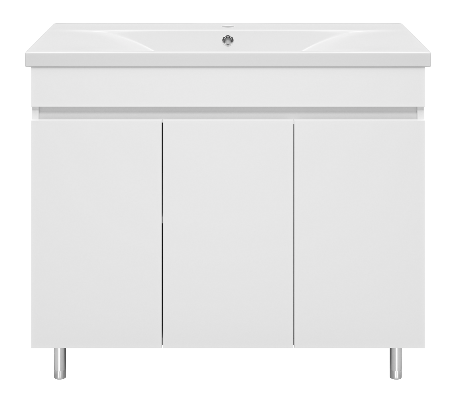 Тумба с раковиной Misty Енисей 100 белый