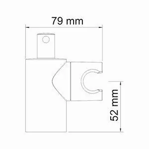 Держатель душевой лейки A013 WasserKraft настенный, хром