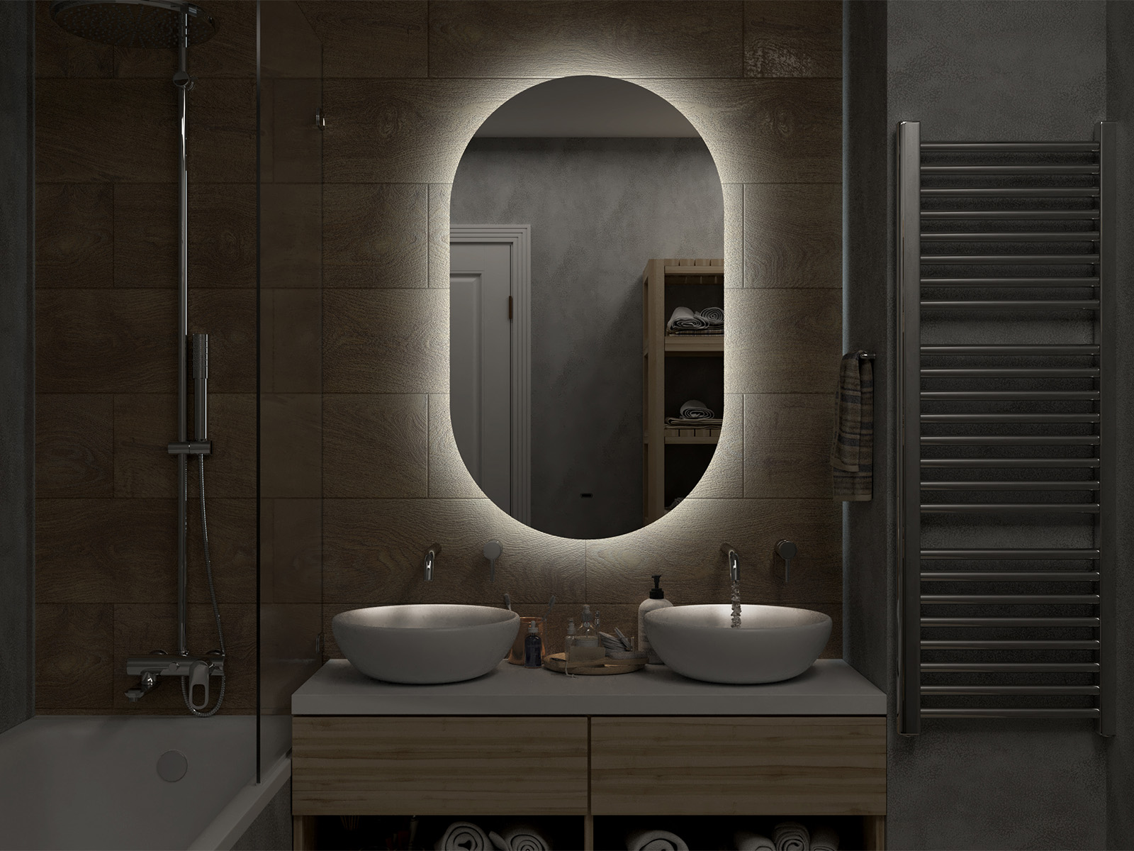 Зеркало Misty Титавин 650x1100