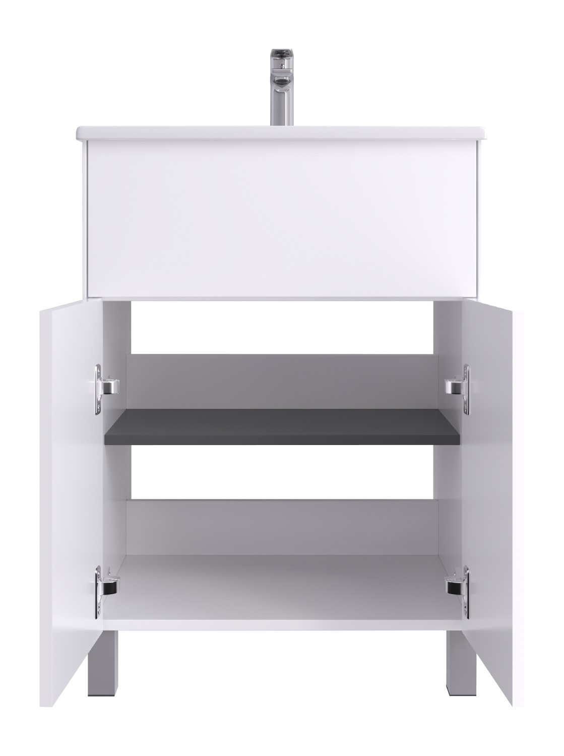 Тумба напольная Aquaton Форест Про 60 с раковиной Элина 60, белый