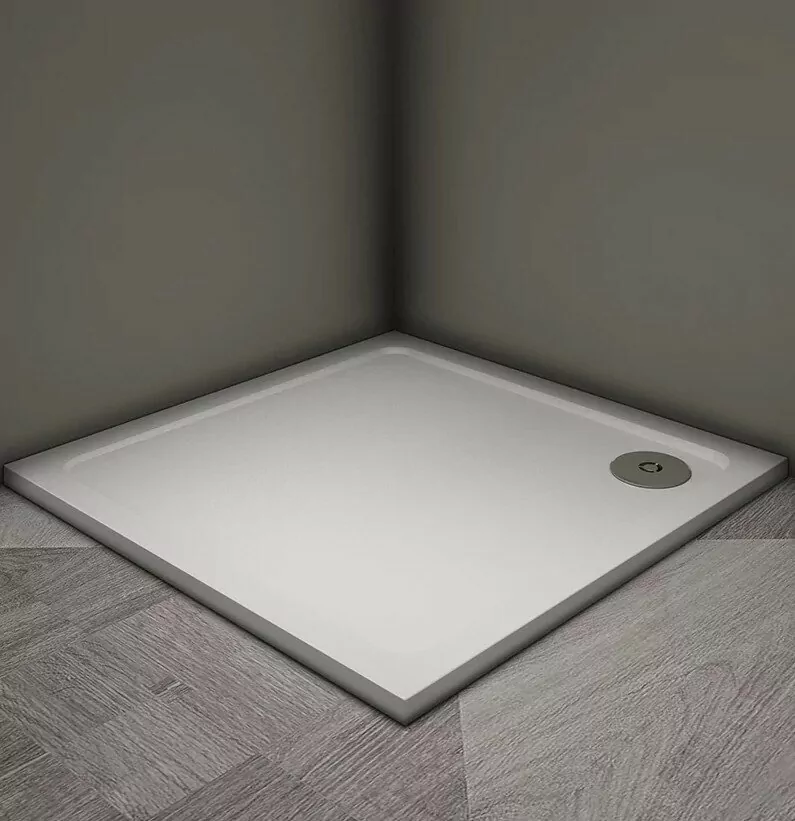 Поддон для душа Veconi TZ-08 80х80 квадратный, из искусственного камня, белый Поддон для душа Veconi TZ-08 80х80 квадратный, из искусственного камня, белый