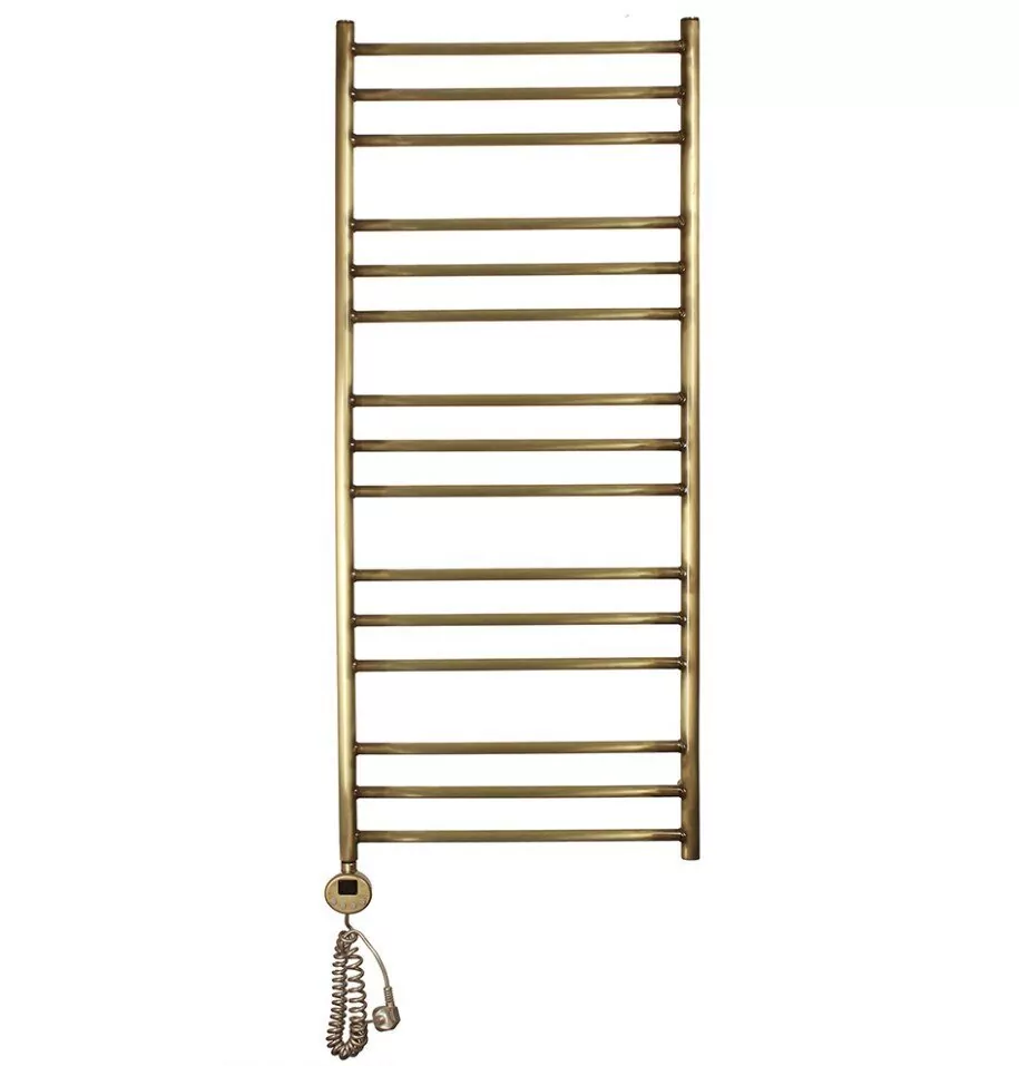 Полотенцесушитель электрический Domoterm Медея П15 500х1200 EL левый, античная бронза