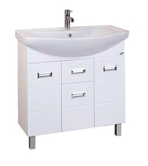 Мебель для ванной Onika Балтика 80.14 комплект, напольный, белый