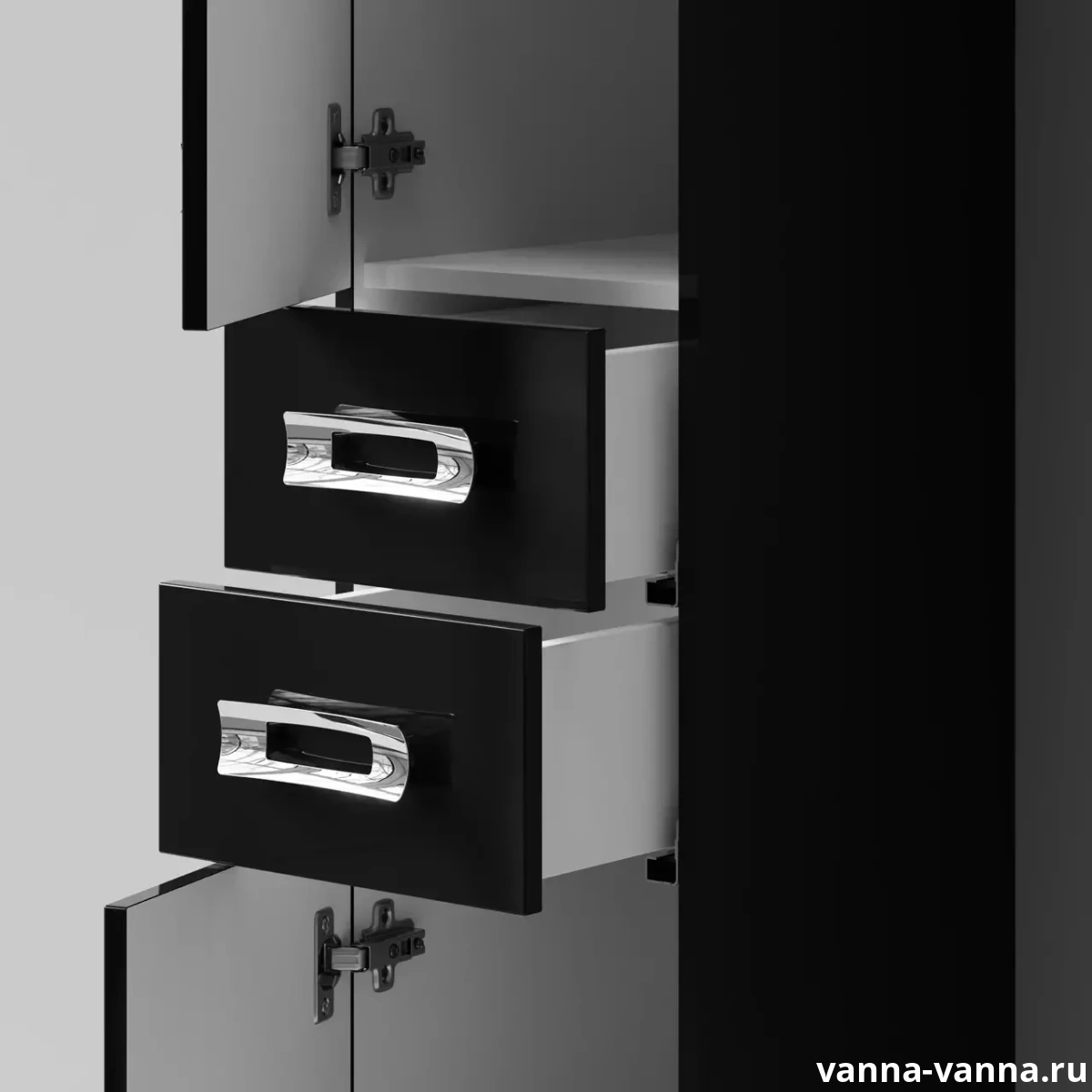 Пенал Vod-ok Орландо 30 L/R напольный, черный от магазина Vanna-Vanna.ru!