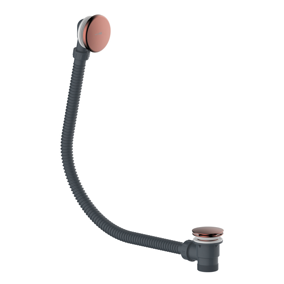 Слив перелив для ванны WasserKraft Asphe A333 click clack, 65 см, розовое золото