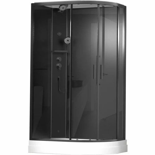Душевая кабина Timo Premium ILMA Black 902 L 120х80 от магазина Vanna-Vanna.ru!