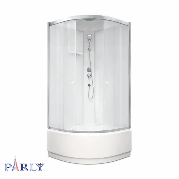 Душевая кабина PARLY BETT 921 (90х90х215), с высоким поддоном, профиль матовый хром, стекло матовое