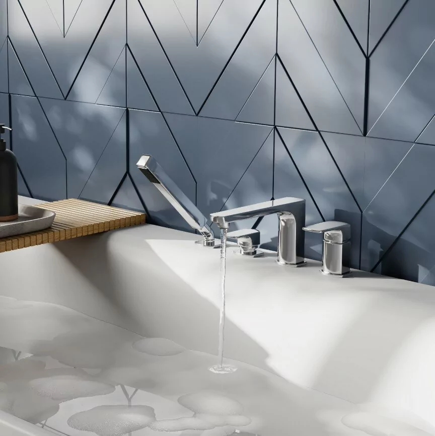 Смеситель на борт ванны WasserKraft Salm 2755 хром